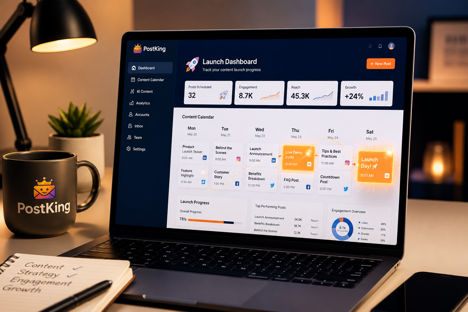 Content Launch Kit: SEO, Socials and Landing Page